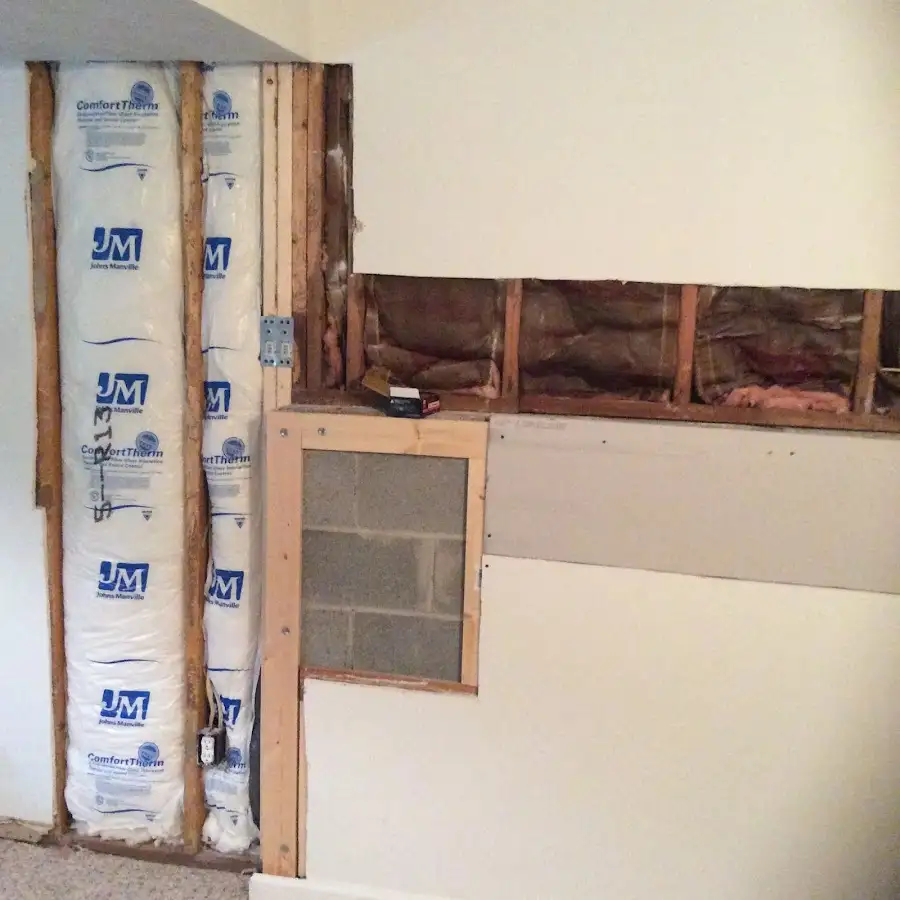 Wall insulation replacement during Contents Cleaning & Restoration in Wheeling